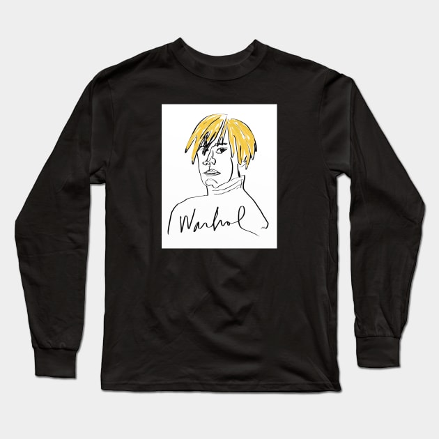 Warhol Long Sleeve T-Shirt by Juba Art